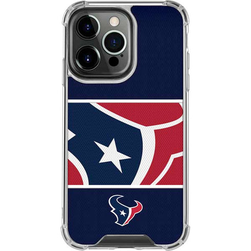 NFL Houston Texans Zone Block iPhone 16 Pro Clear Case